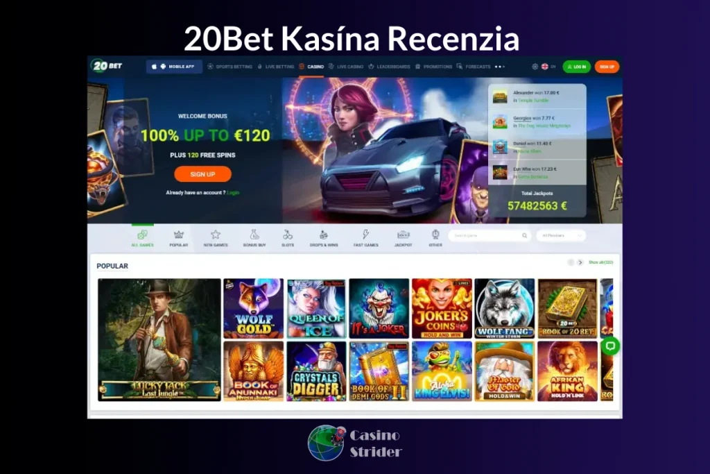 20Bet Kasína Recenzia