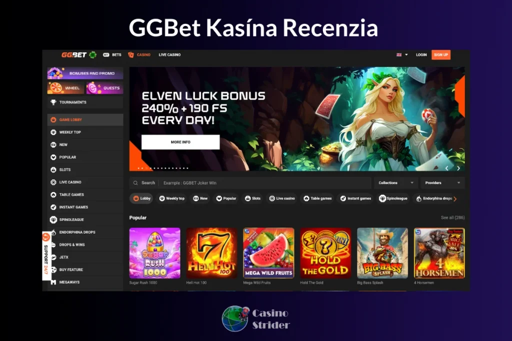 GGbet Kasína Recenzia