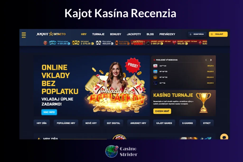 Kajot Kasína Recenzia