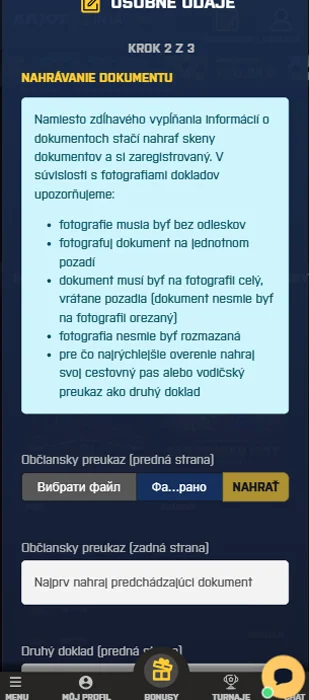 Nahrajte dokumenty