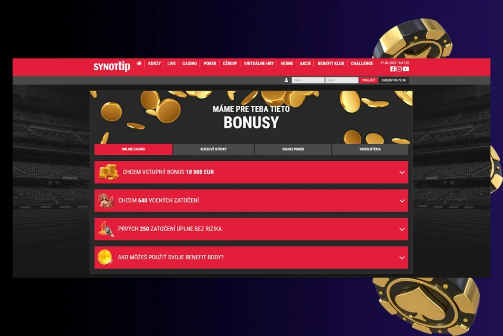 Uvítací bonus pre nových hráčov