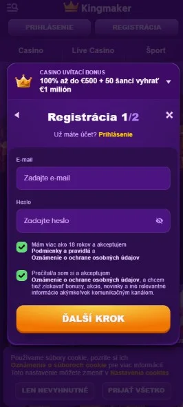 Potvrďte údaje.
