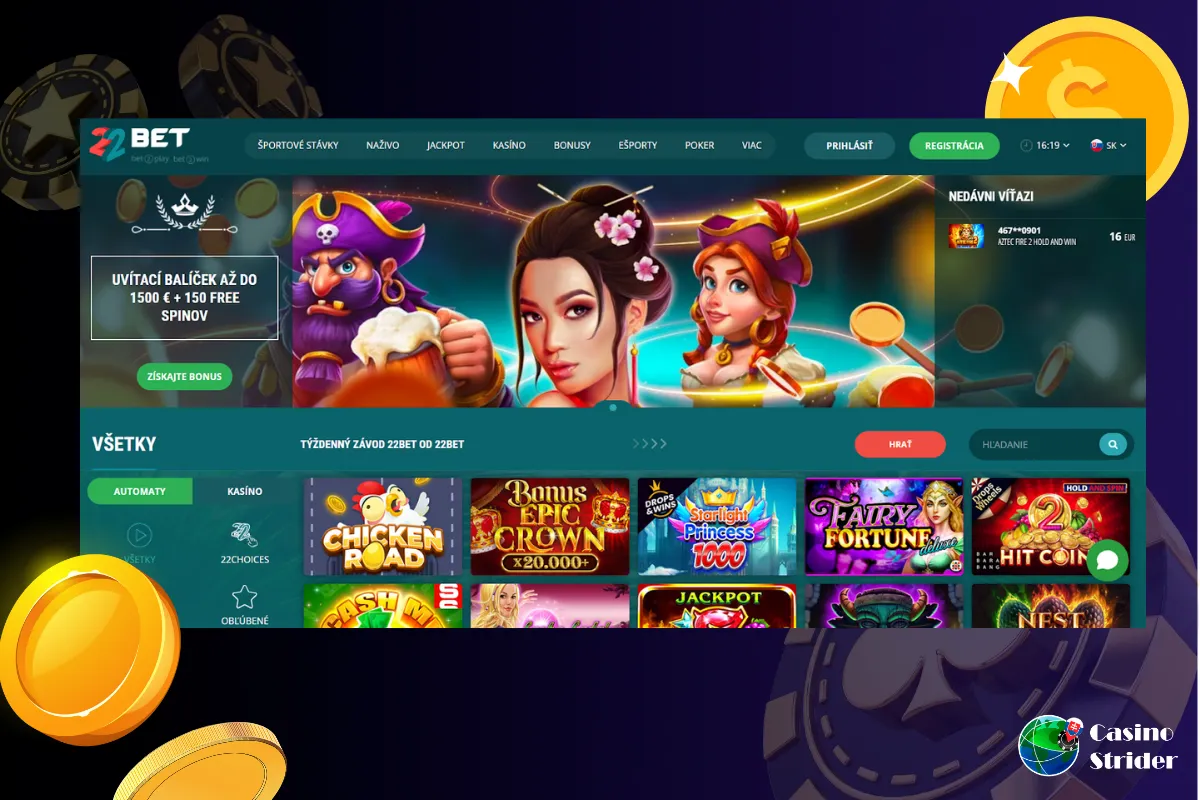 22bet vklad 10 eur