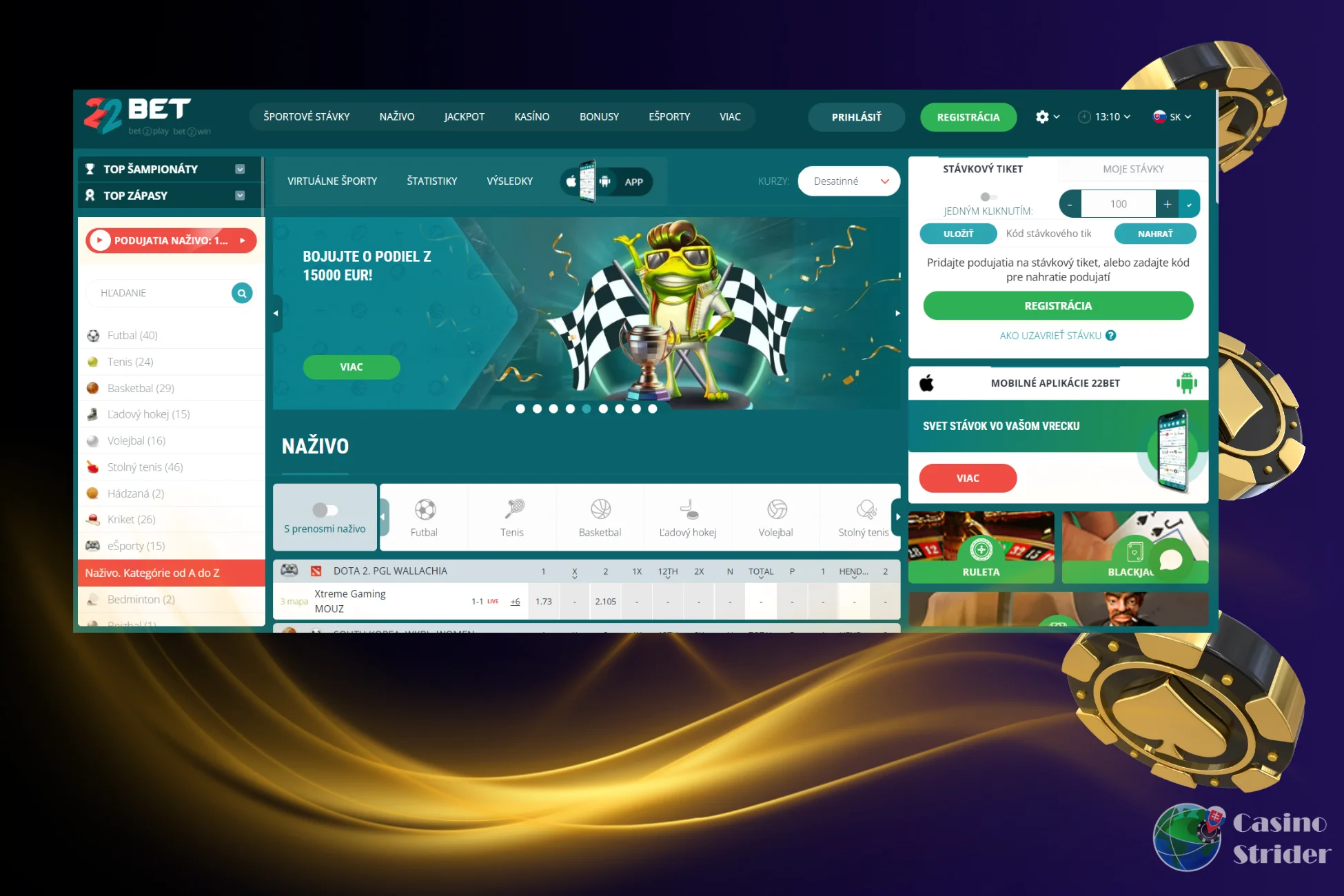 22Bet Najlepšia Stavkove Kancelariae 2026