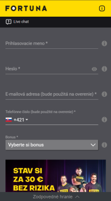 Vyplňte údaje